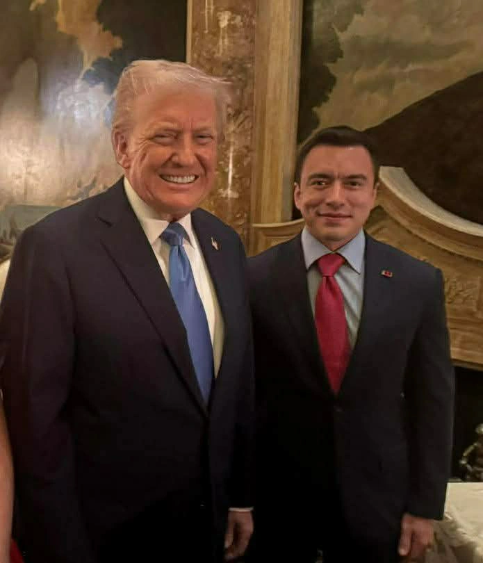 Noboa espera recibir “ayuda real” de EE.UU. para combatir la criminalidad