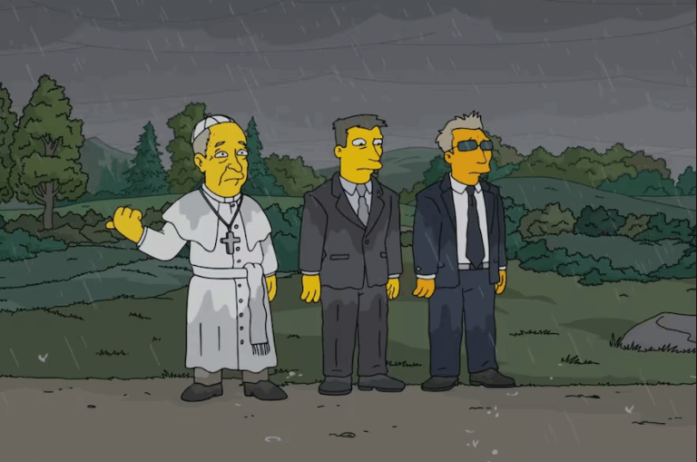 Tras la muerte del Papa, se viralizaron las cuatro ocasiones en que Matt Groening lo introdujo en Los Simpsons