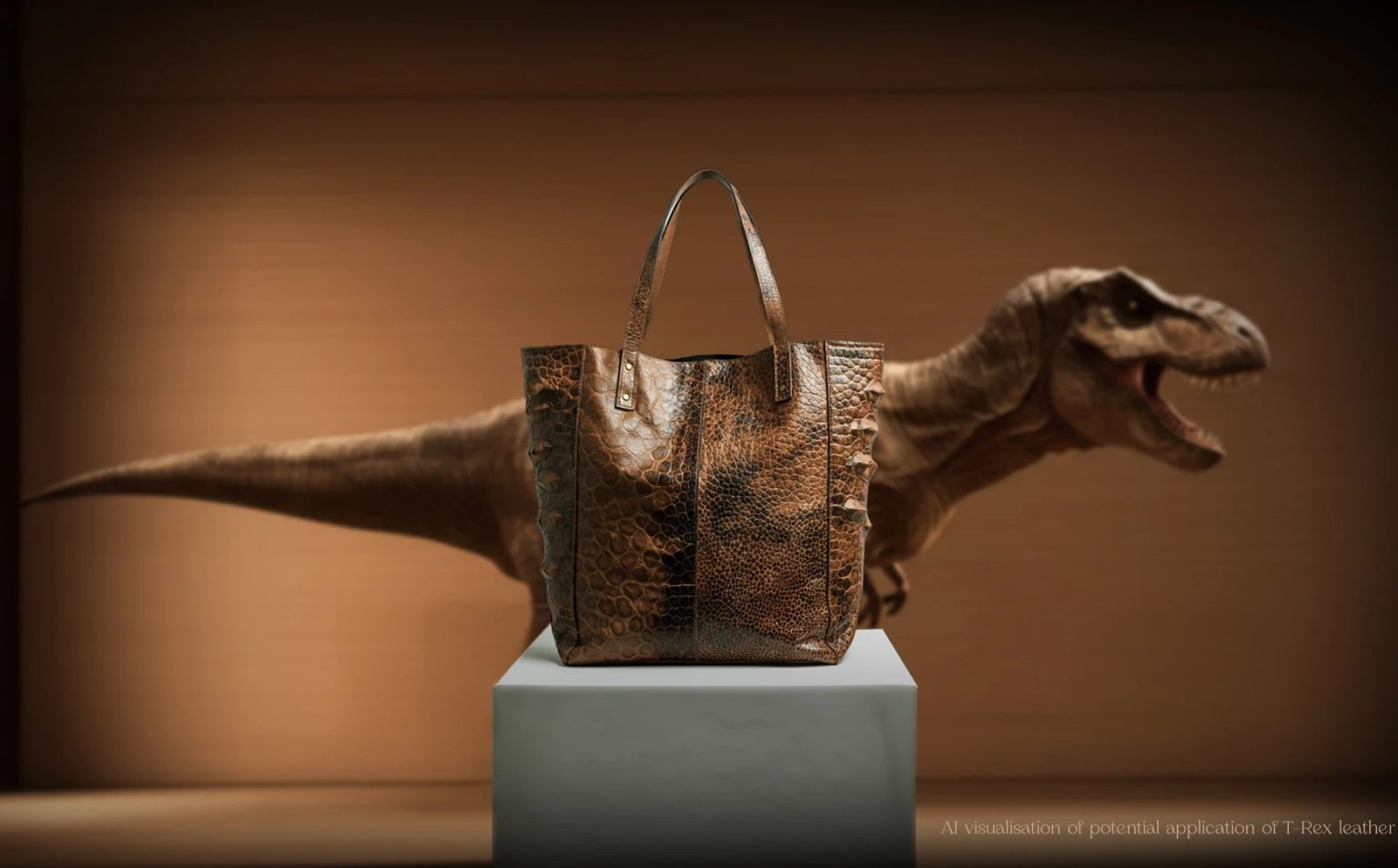 Biotecnología: Crearon el primer cuero de tiranosaurio rex del mundo a partir de ingeniería genómica avanzada