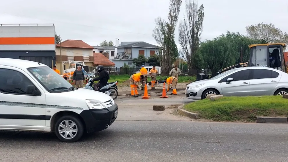 Tránsito reducido en avenida Champagnat y la vía por obras viales