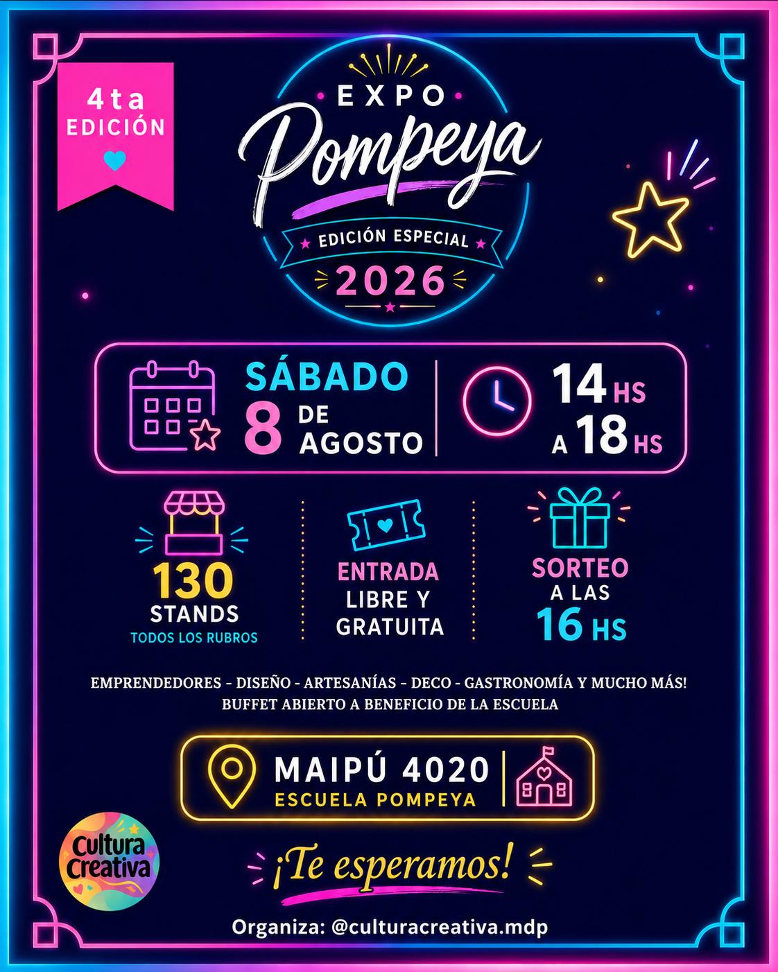 Este sábado llega la 4ta edición de ExpoPompeya